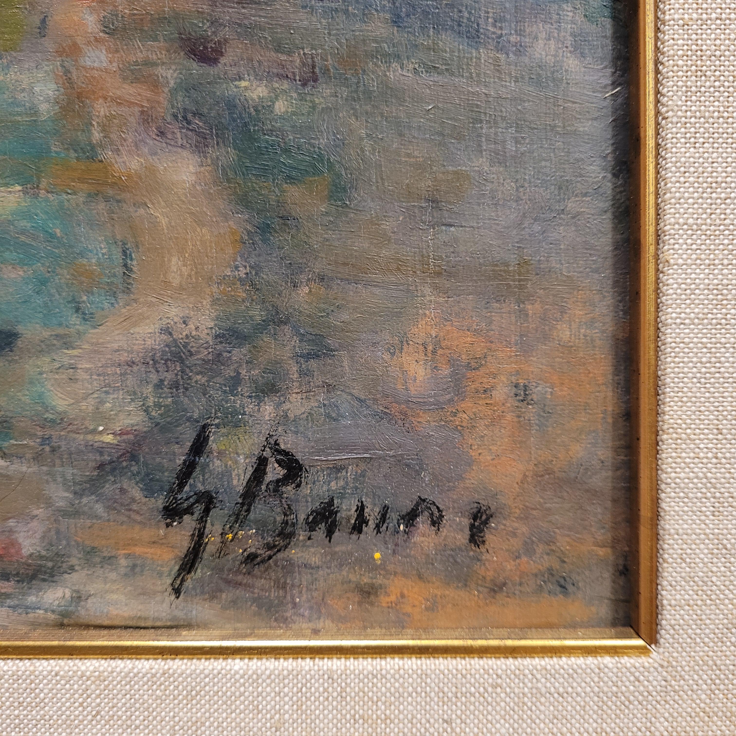 Olio su tela Post-Impressionismo città di Bruges Carmelo G Barrena in vendita 4