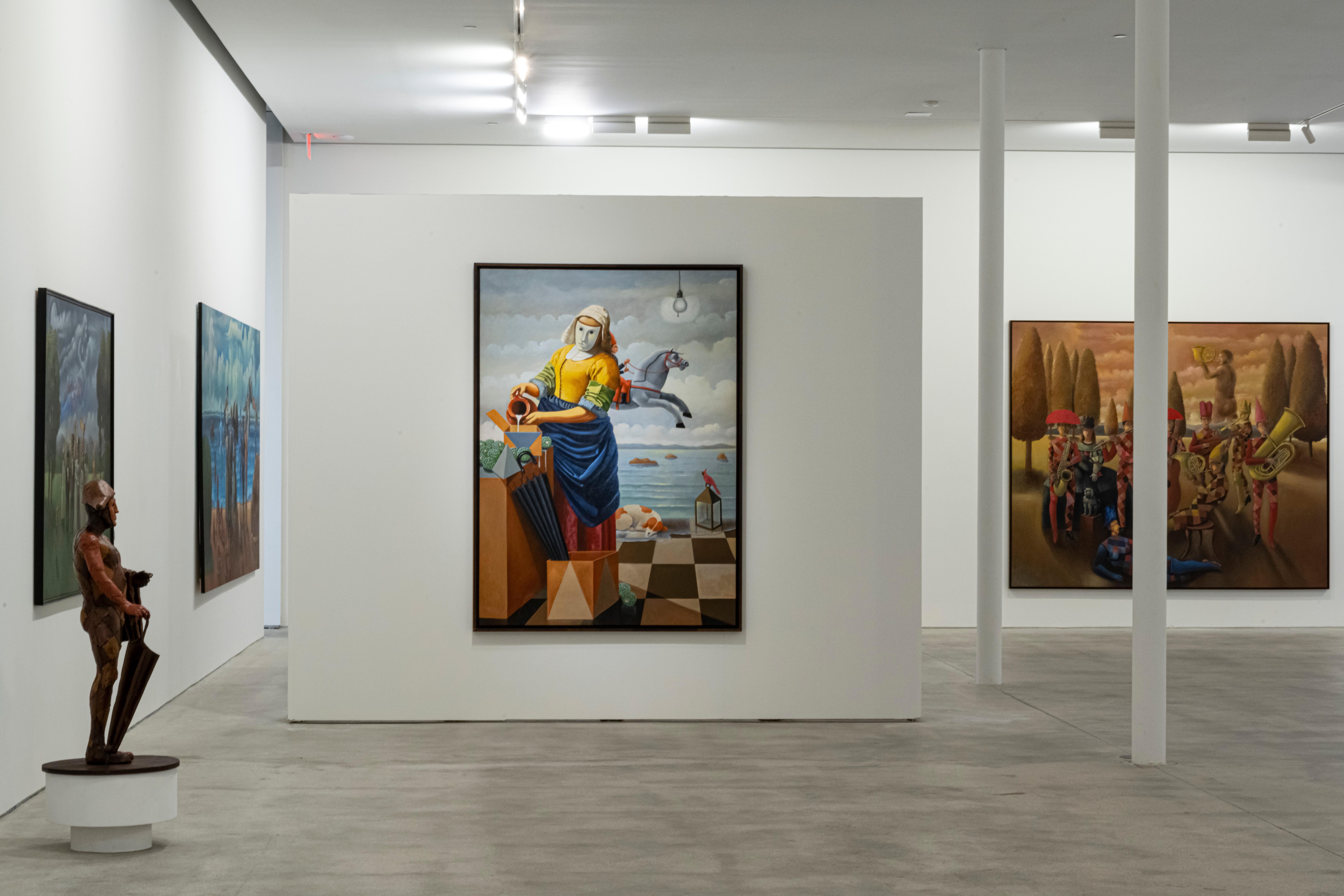 Carmelo Niño, Lechera, 2014, Öl auf Leinwand, 207 x 149 cm, 81,4 x 58,6 in. im Angebot 3
