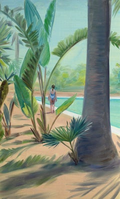 Green Corner - Water, Blue, Plants, Swimming pool, Blue, Nude, Women