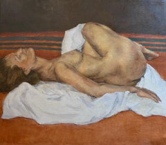 Vintage Nude by Carmen Bilbao - Oil on canvas 80x90 cm 