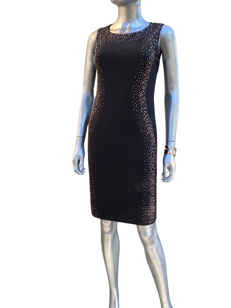carmen marc valvo black dress Black Boat Neck Backless Bodycon Mini Dress main image 0