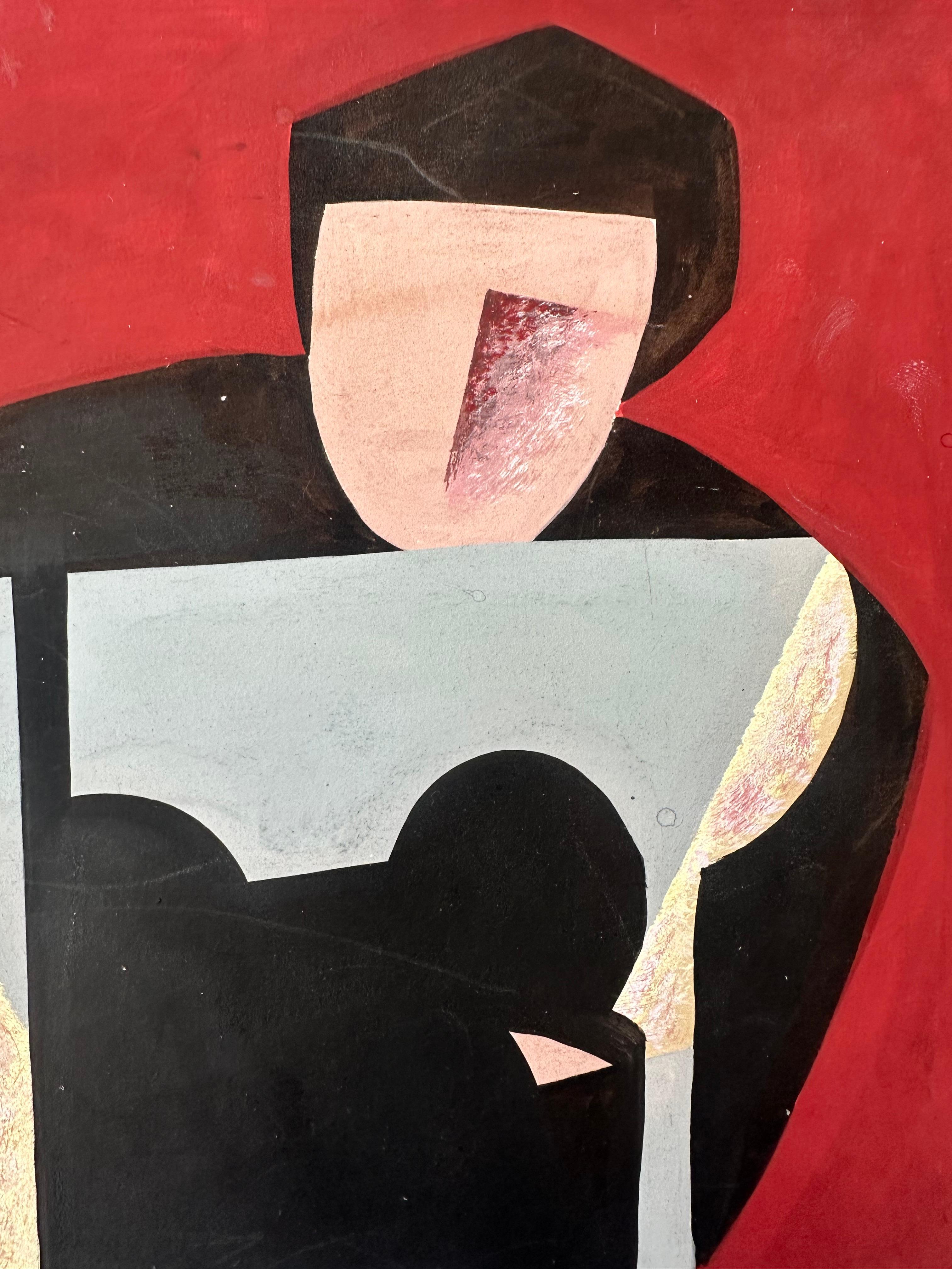 Figura seduta - Painting Cubismo di Carmen Cicero