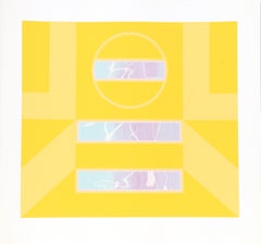 Untitled 3, Signed Abstract Geometric Screenprint by Carmen Louis Cicero