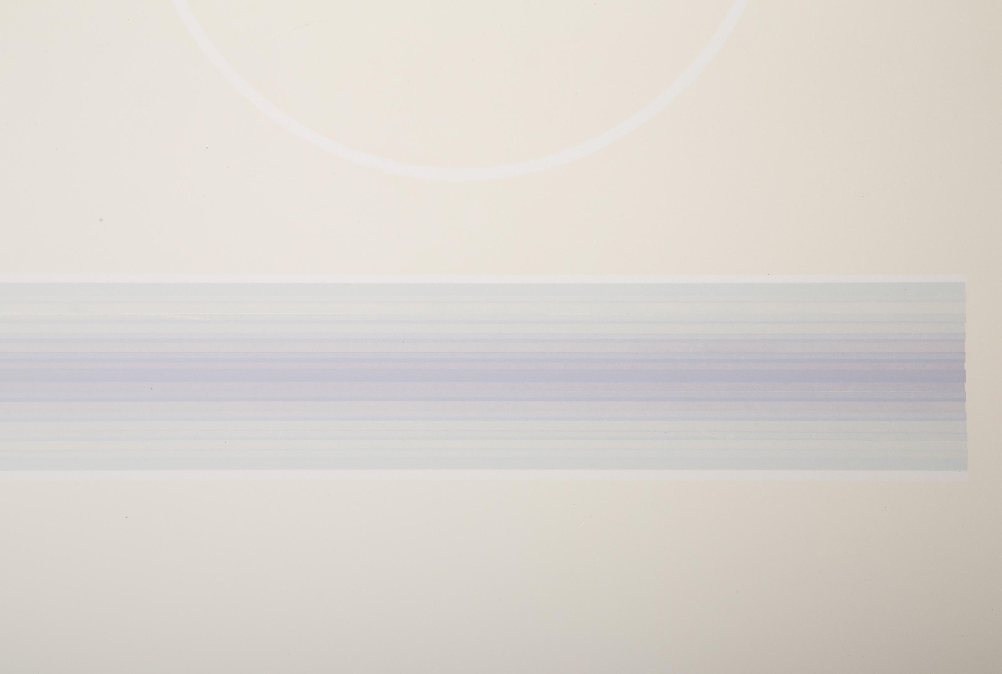 Untitled 6, Abstract Geometric Screen Print by Carmen Louis Cicero - White Abstract Print by Carmen Cicero