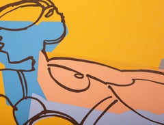 Femme dans la pièce, sérigraphie moderne de Carmen Louis Cicero