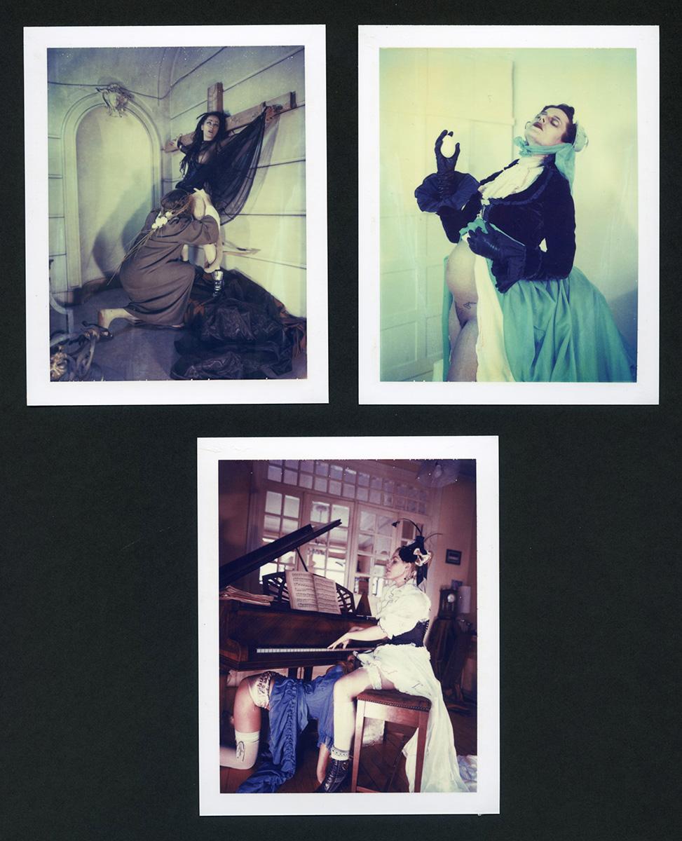 Carmen de Vos Nude Photograph - A collection of 3 original Polaroids