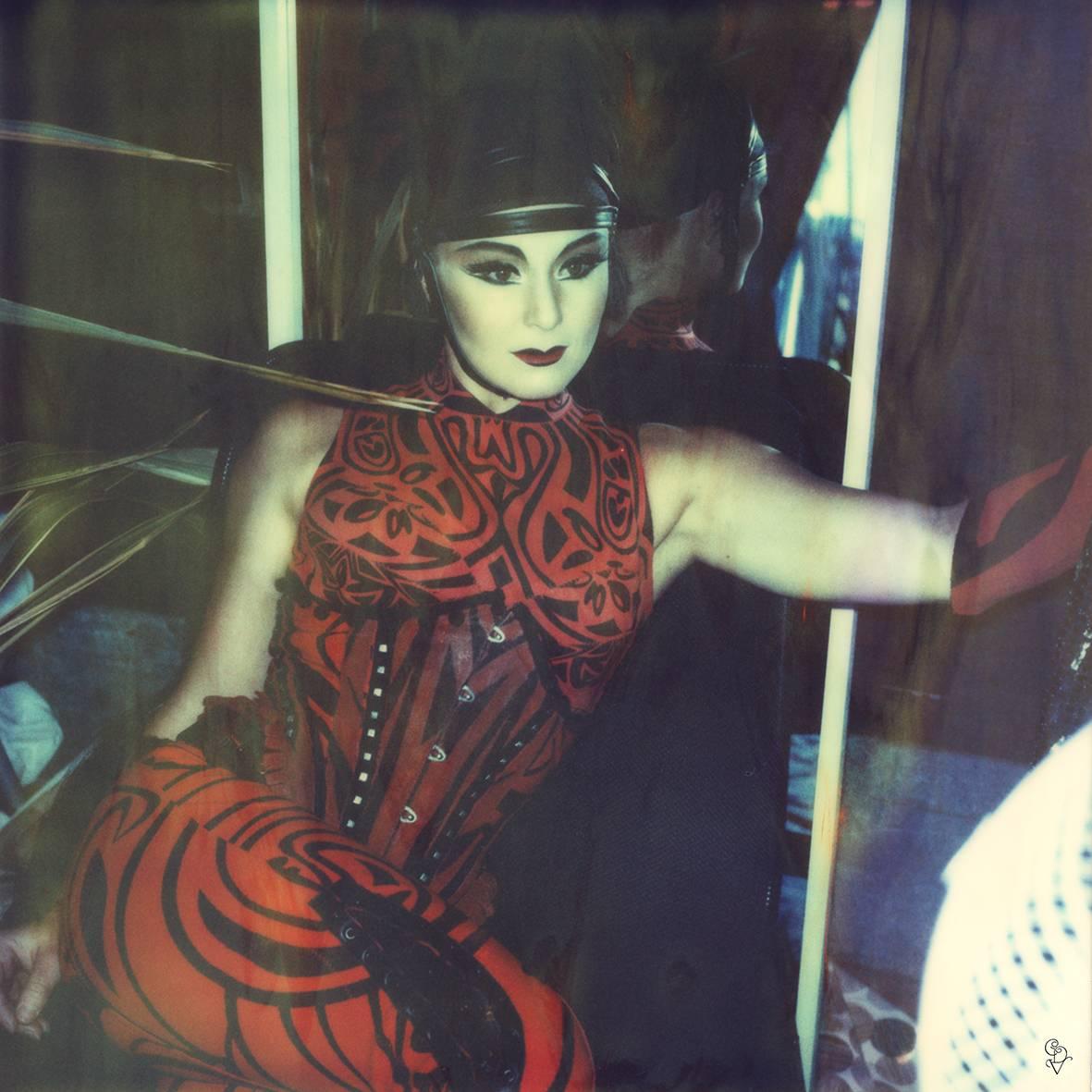 Carmen de Vos Color Photograph - Amaluna's Day Off Number 18 (Cirque de Soleil)- Polaroid, Lightbox, Contemporary