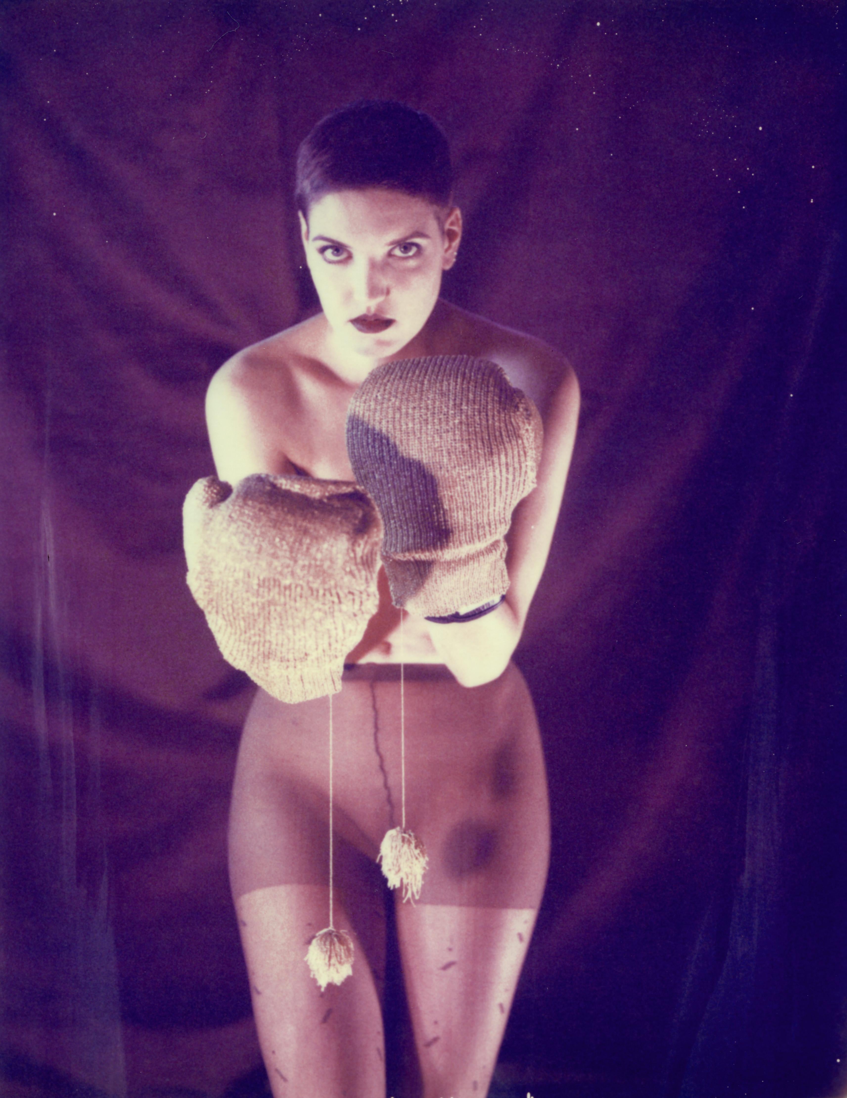 Carmen de Vos Figurative Photograph - Boxing Elena - Unique piece in Resin - Original Polaroid, Women, Contemporary