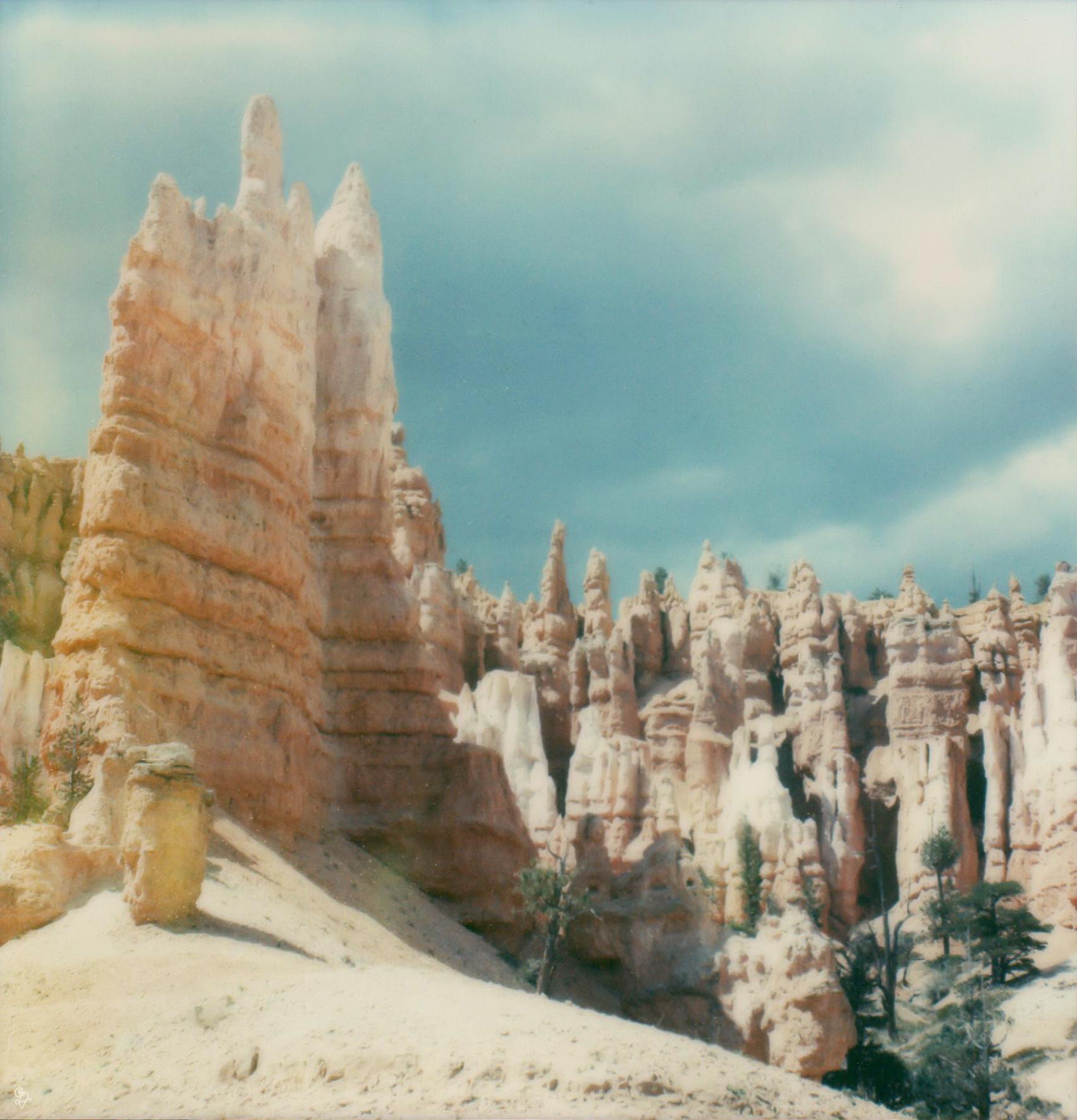 Carmen de Vos Still-Life Photograph – Bryce Canyon #84 (US-Reisetagebuch) - Polaroid, Landschaft, US, Farbe