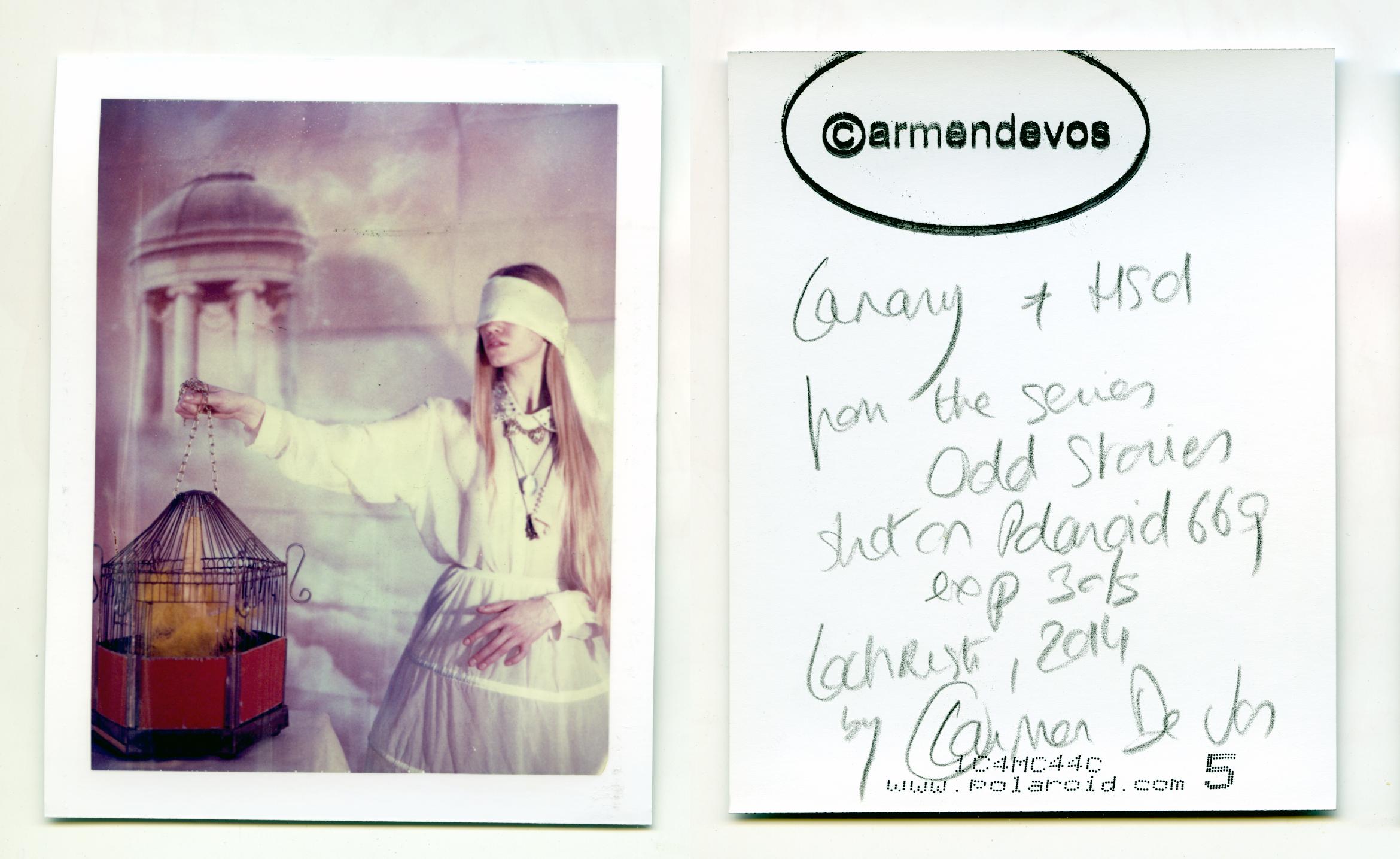 Canary - Unique piece - Original Polaroid, Women, Contemporary, Color 1
