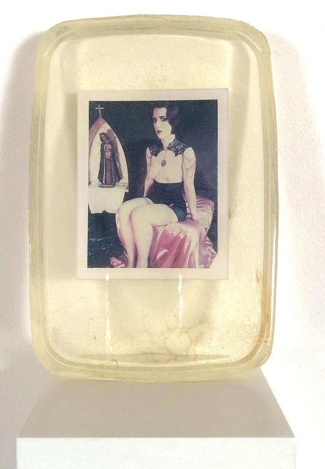 Lourdes - Unique piece - Original Polaroid, Women, Contemporary, Color - Photograph by Carmen de Vos