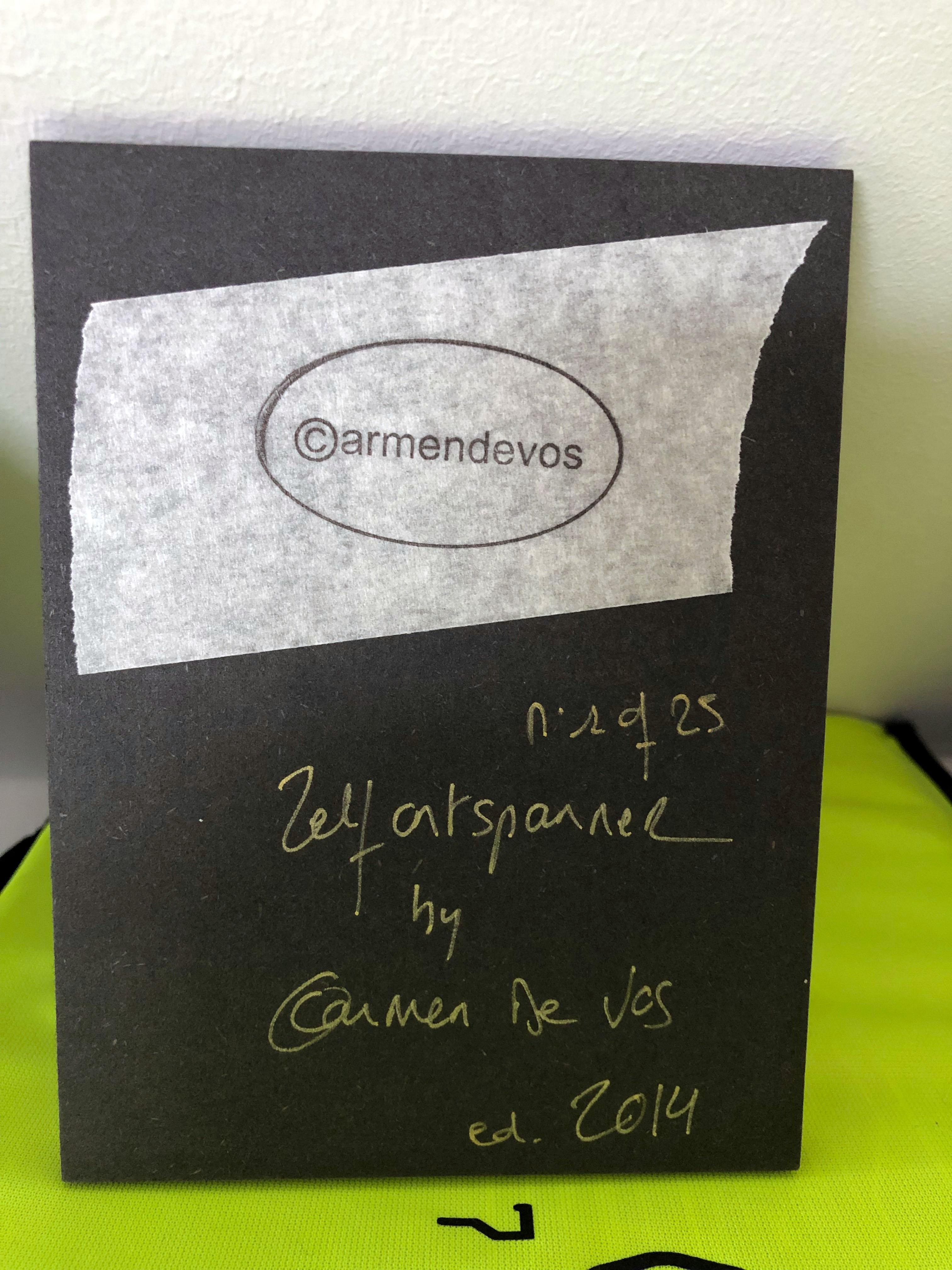 'Remote Control' (Odd Stories) - 1/25, 2014
digital print, mounted on black mdf, matte coating, dimensions 15x11,3cm
(the second image shows a sample piece mounted)
hand signed by the artist on the back.

-- Part of Carmen De Vos' solo show Odd