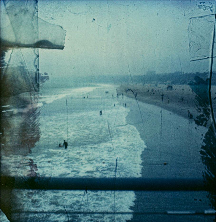 Carmen de Vos Still-Life Photograph - Santa Monica #11 (US Road trip Diary) - Polaroid, Landscape, US, Color