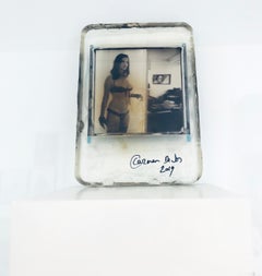 Shadow of the Woman I used to be - Unique piece in Resin - Original Polaroid