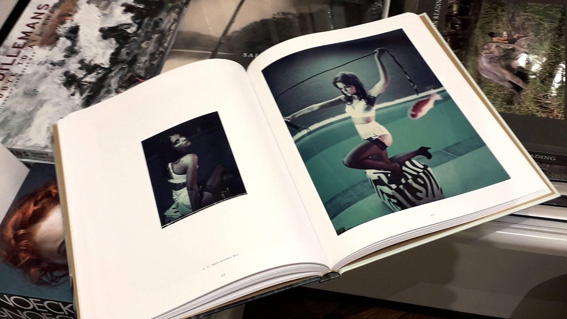 'The Eyes of the Fox' book signed including 'Camisole', Edition of 3 - Beige Color Photograph by Carmen de Vos