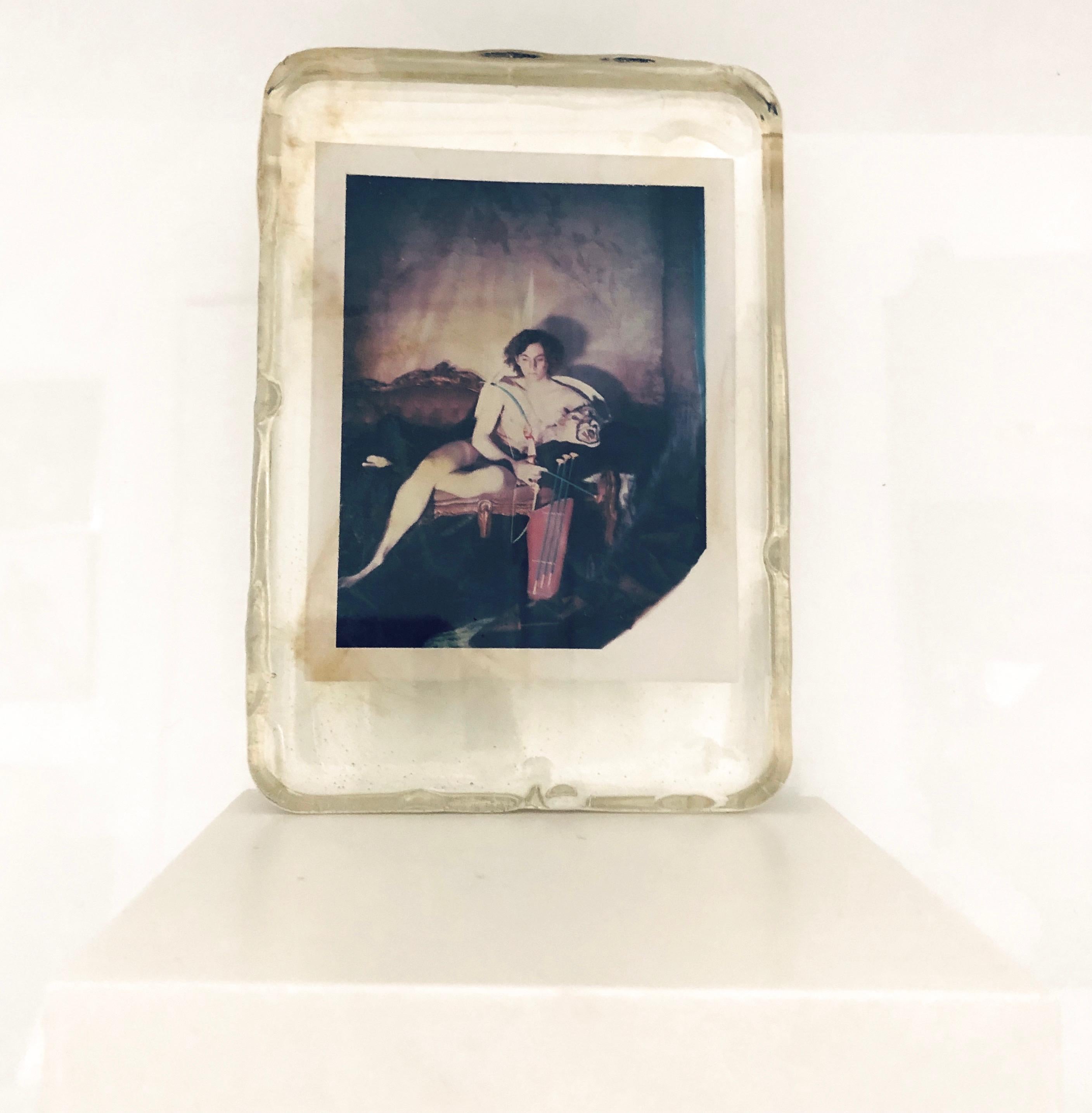 The Hunter - Unique piece in Resin - Original Polaroid, Women, Contemporary