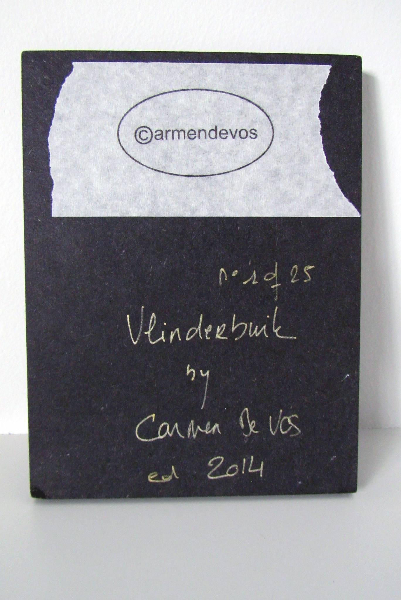 'Vlinderbuik (Odd Stories) - 1/25, 2013, digital print, based on a Poalroid, mounted on black mdf, matte coating, dimensions 15x11,3cm, hand signed by the artist on the back.

-- Part of Carmen De Vos' solo show Odd Stories in Bruges 2014 in the