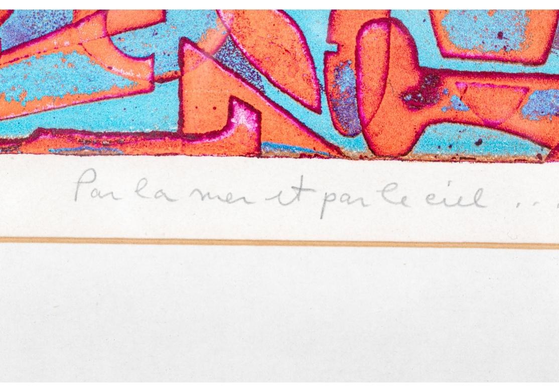 Carmen Gracia (Argentina geb. 1935) Par La Mer Et Par Le Ciel Signiert Ltd. Ed Print im Angebot 5
