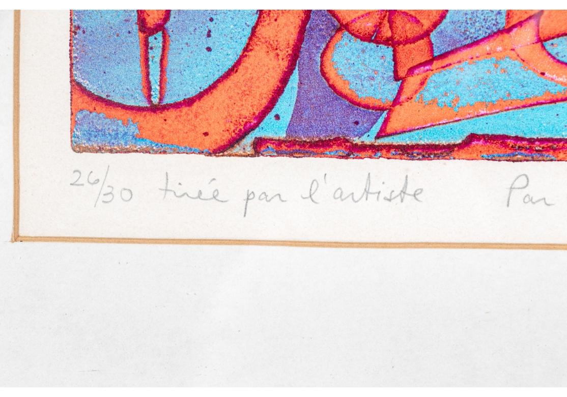 Carmen Gracia (Argentina geb. 1935) Par La Mer Et Par Le Ciel Signiert Ltd. Ed Print im Angebot 1