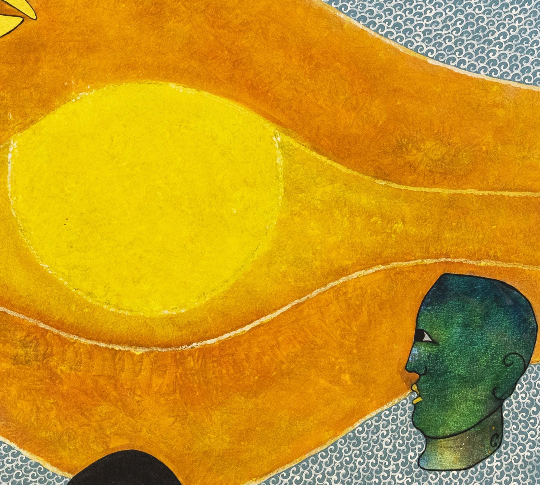 EL SUEÑO DE LOTA / LOTA´S DREAM - Surrealist Painting by Carmen Gutierrez