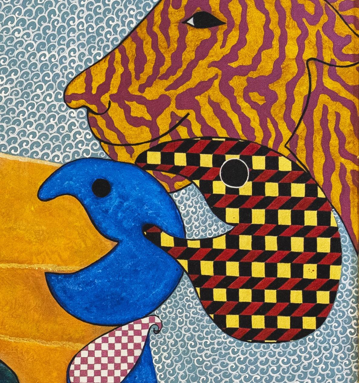 EL SUEÑO DE LOTA / LOTA´S DREAM - Brown Animal Painting by Carmen Gutierrez