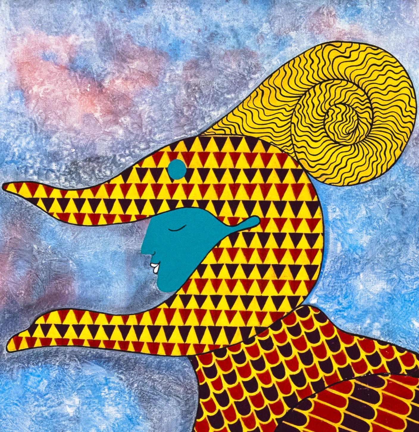 INVOCANDO A GARUDA /INVOKING GARUDA - Painting de Carmen Gutierrez