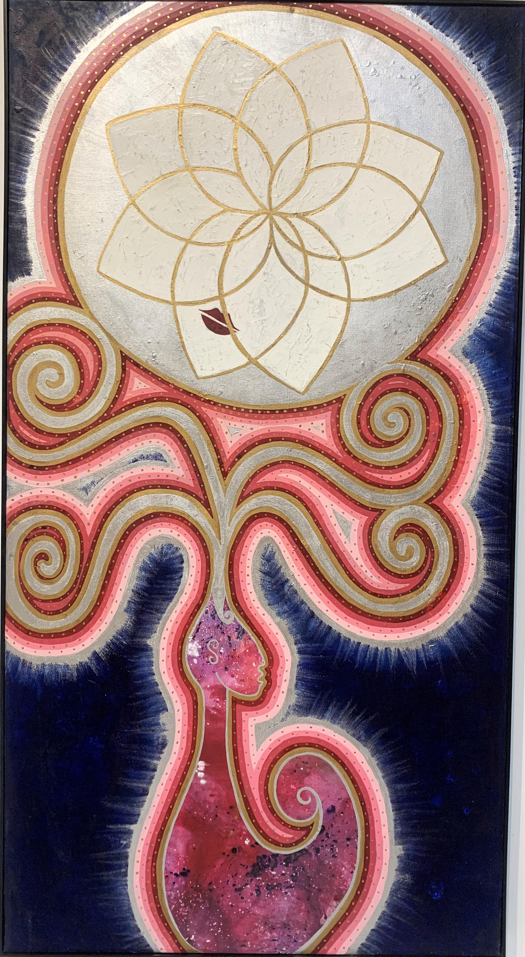 Carmen Gutierrez Figurative Painting - Mandala venusino