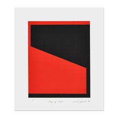 Carmen Herrera, Rojo y Negro - Abstract Art, Minimalism, Hard-Edge, Signed Print
