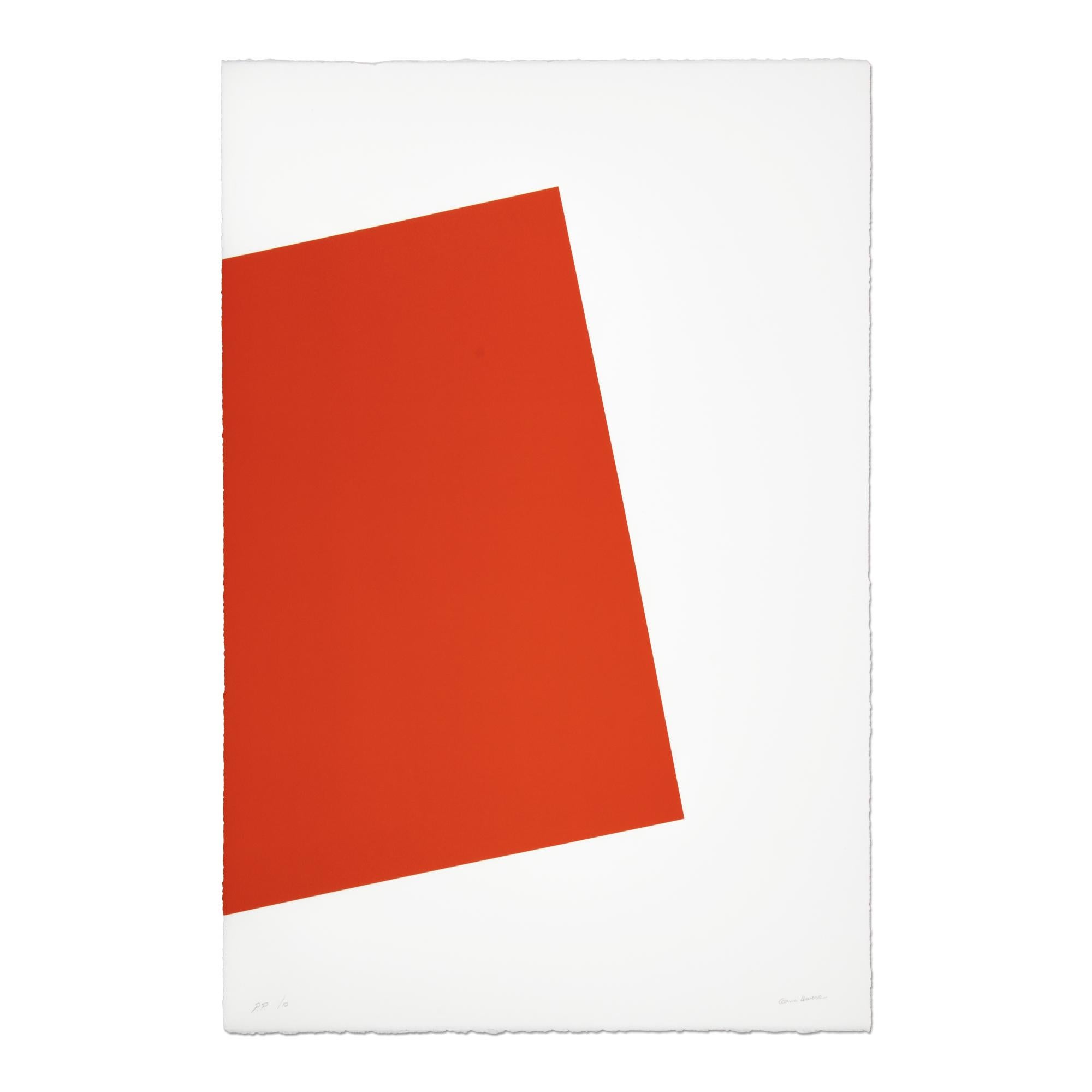 Carmen Herrera, Sans titre (NRW) - Lithographie en couleur, minimalisme, imprimé signé