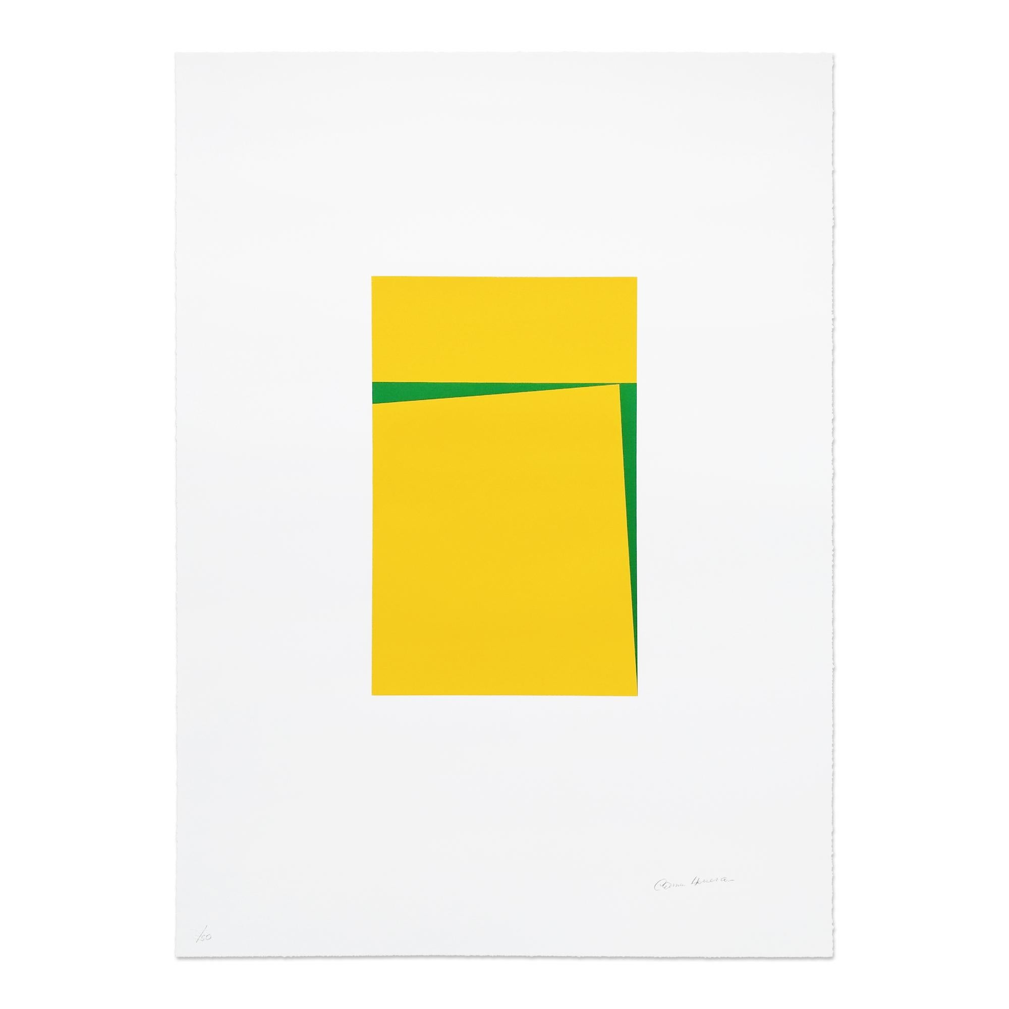 Carmen Herrera Abstract Print - Untitled, Silkscreen, Abstract Artist, Geometric, Minimalism, Hard-Edge