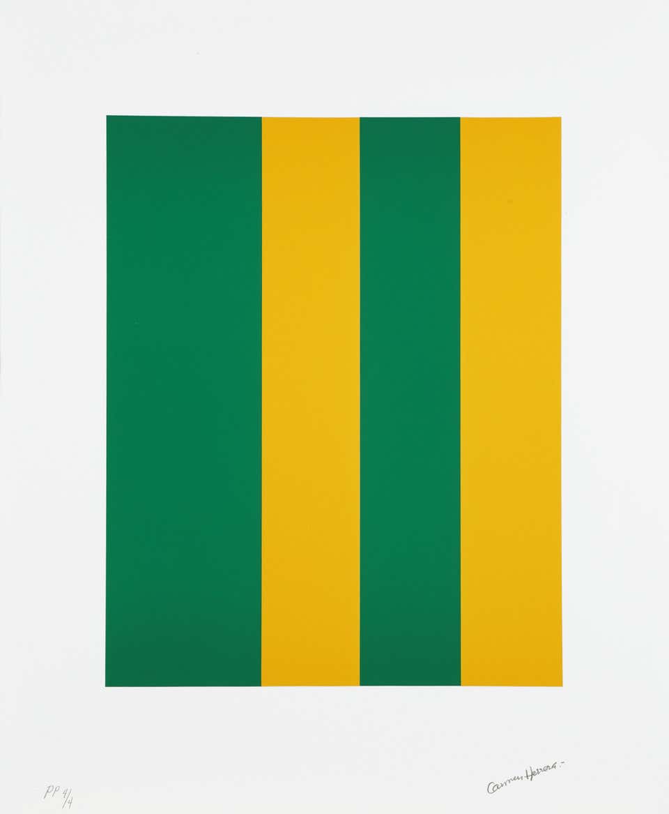 Verde y Amarillo (Green and Yellow). Folder of 3 lithographs. Edition 4 of 4