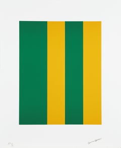 Used Verde y Amarillo (Green and Yellow). Folder of 3 lithographs. Edition 4 of 4