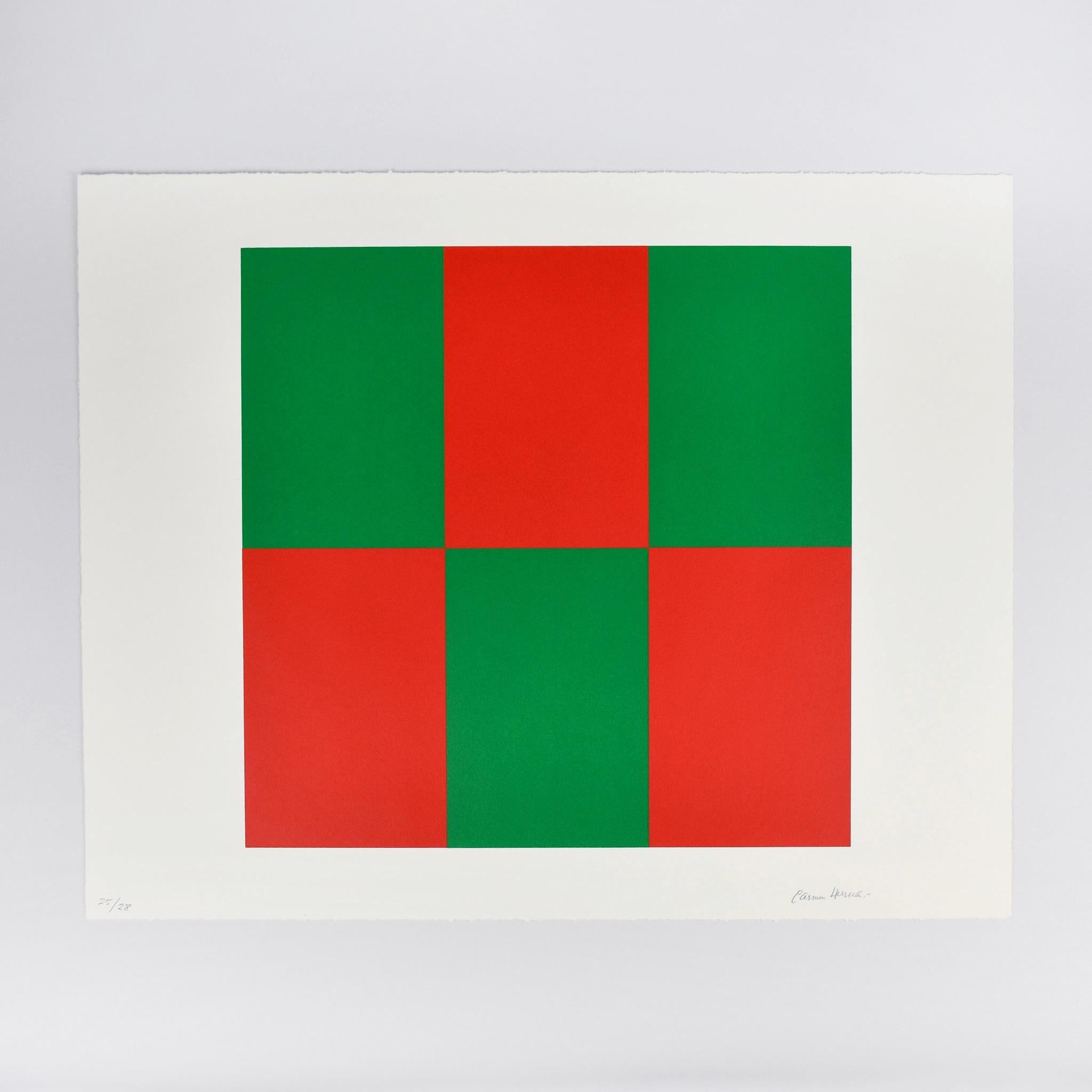 Verde y Rojo for Studio - Print by Carmen Herrera