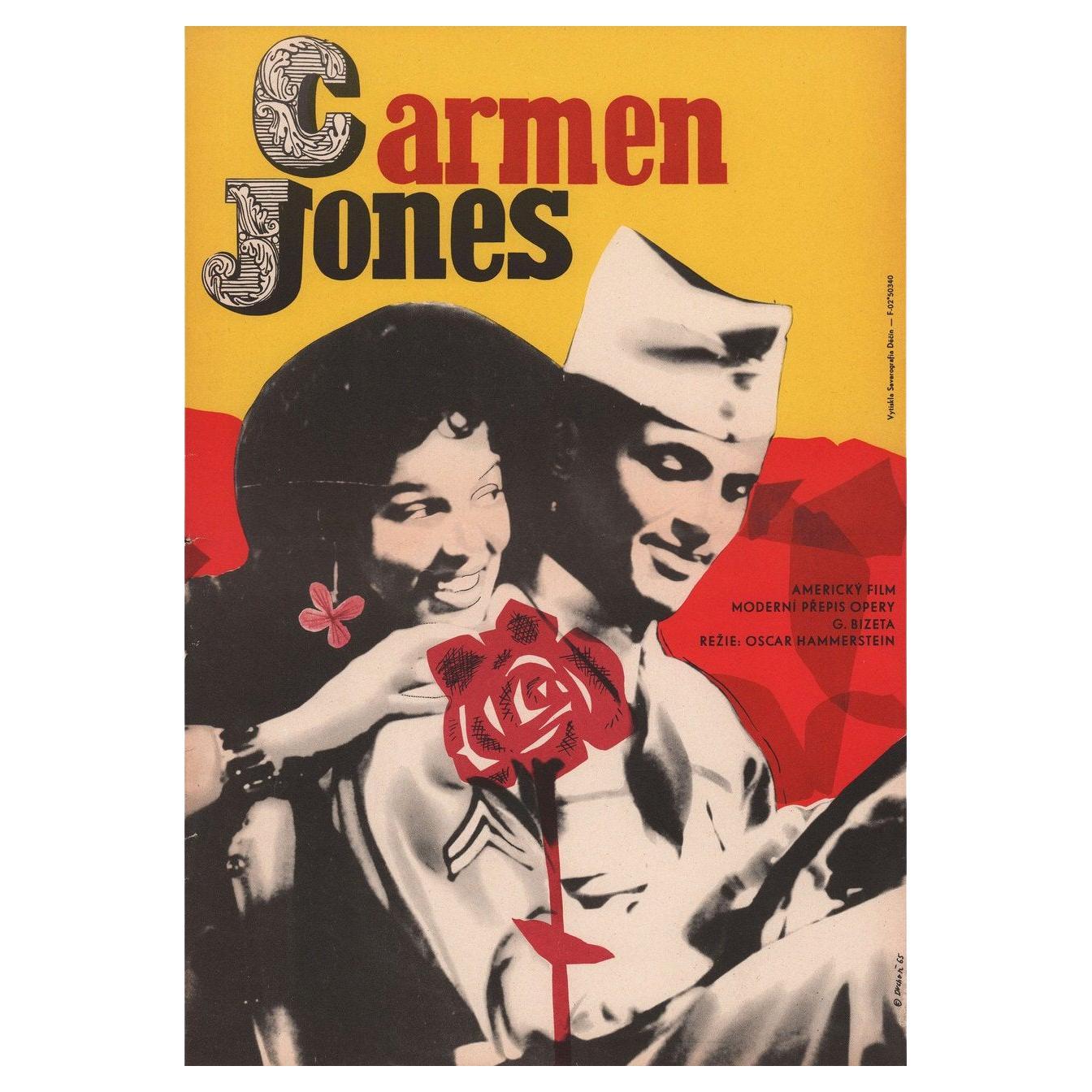 Carmen Jones 1965 Czech A1 Film Poster