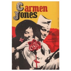 Carmen Jones 1965 Czech A3 Film Poster