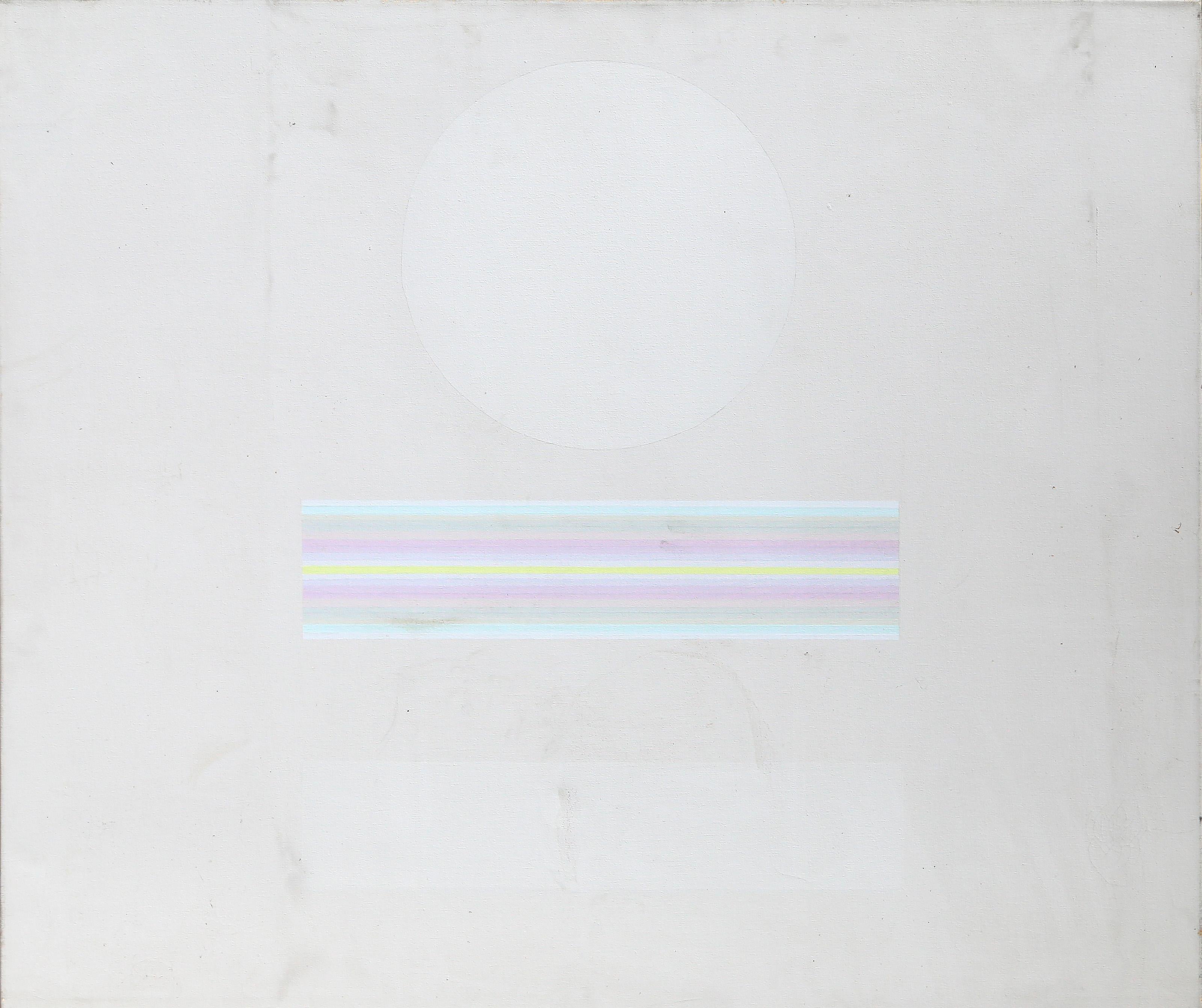 Abstraktes geometrisches Gemälde ohne Titel, Öl auf Leinwand, Gemälde von Carmen Louis Cicero