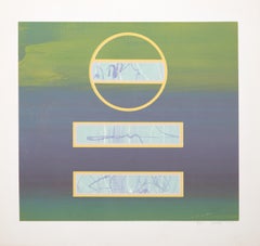 Untitled 10, Abstract Geometric Screenprint by Carmen Louis Cicero