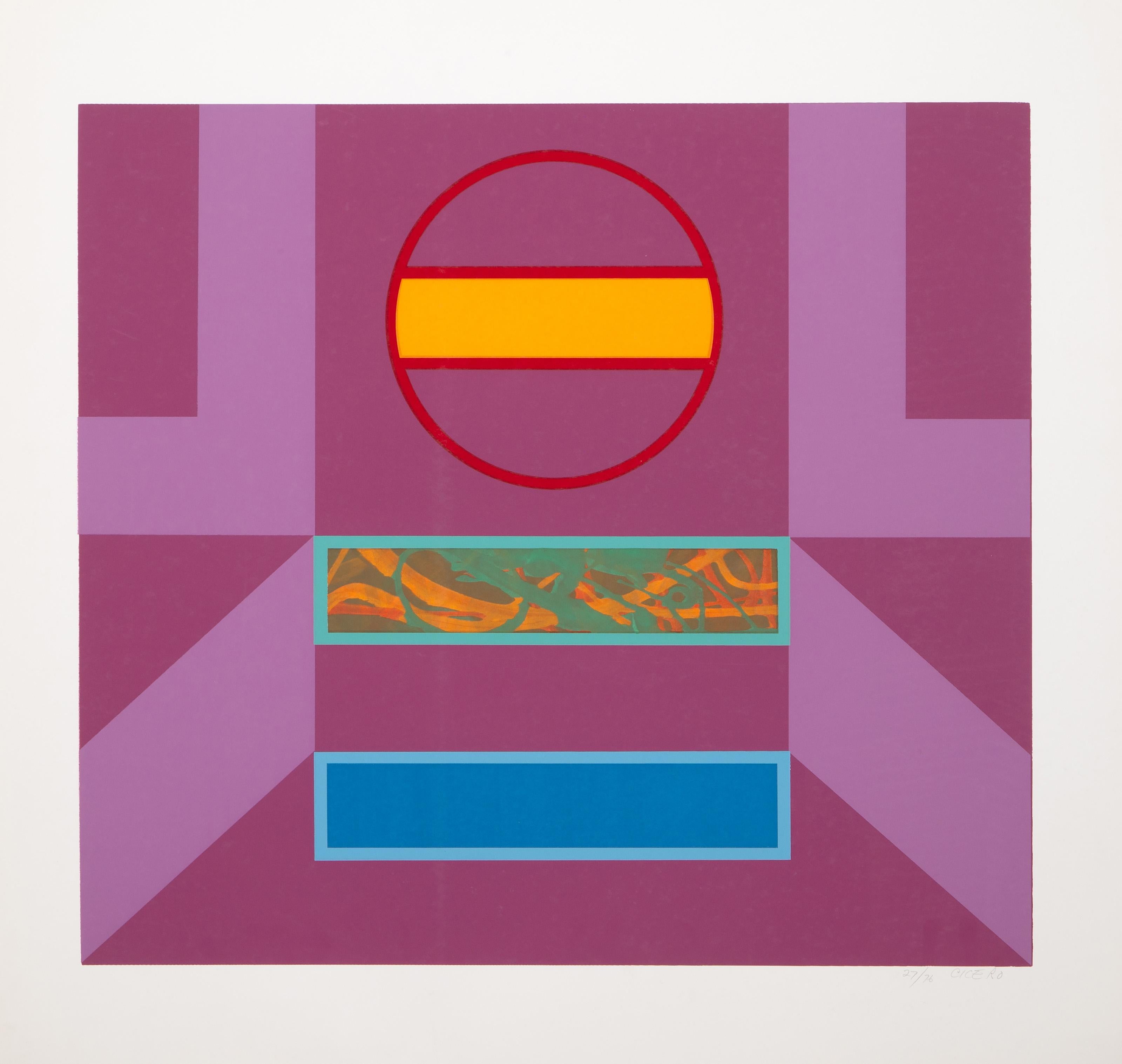 Untitled 11, serigrafia geometrica astratta di Carmen Louis Cicero in vendita 2