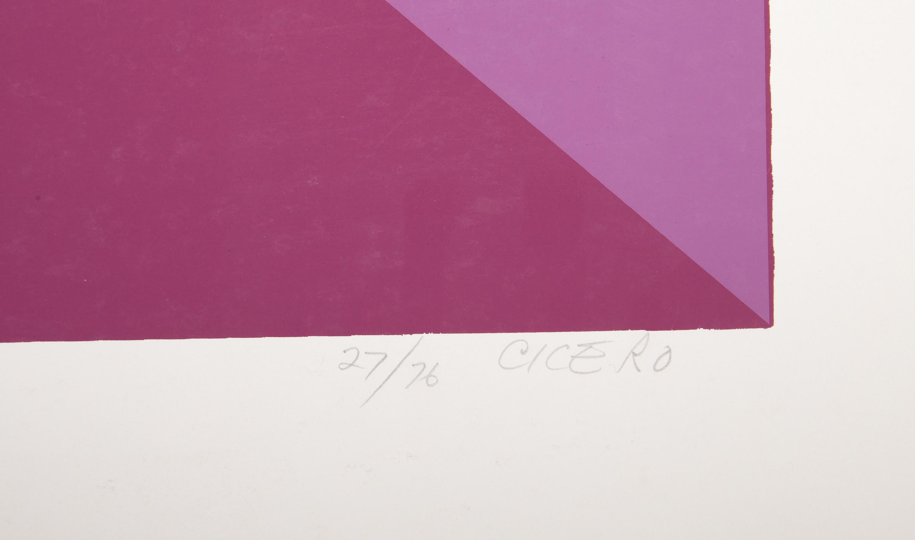 Untitled 11, serigrafia geometrica astratta di Carmen Louis Cicero in vendita 3