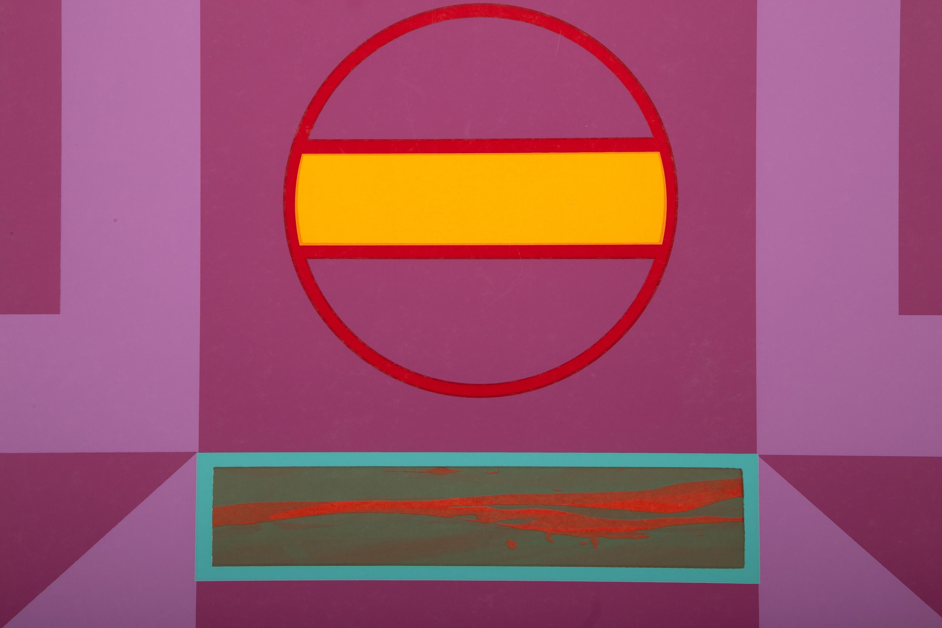 Untitled 12, serigrafia geometrica astratta di Carmen Louis Cicero 1