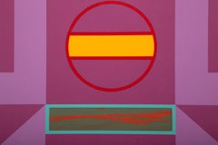 Untitled 12, Abstract Geometric Screenprint by Carmen Louis Cicero