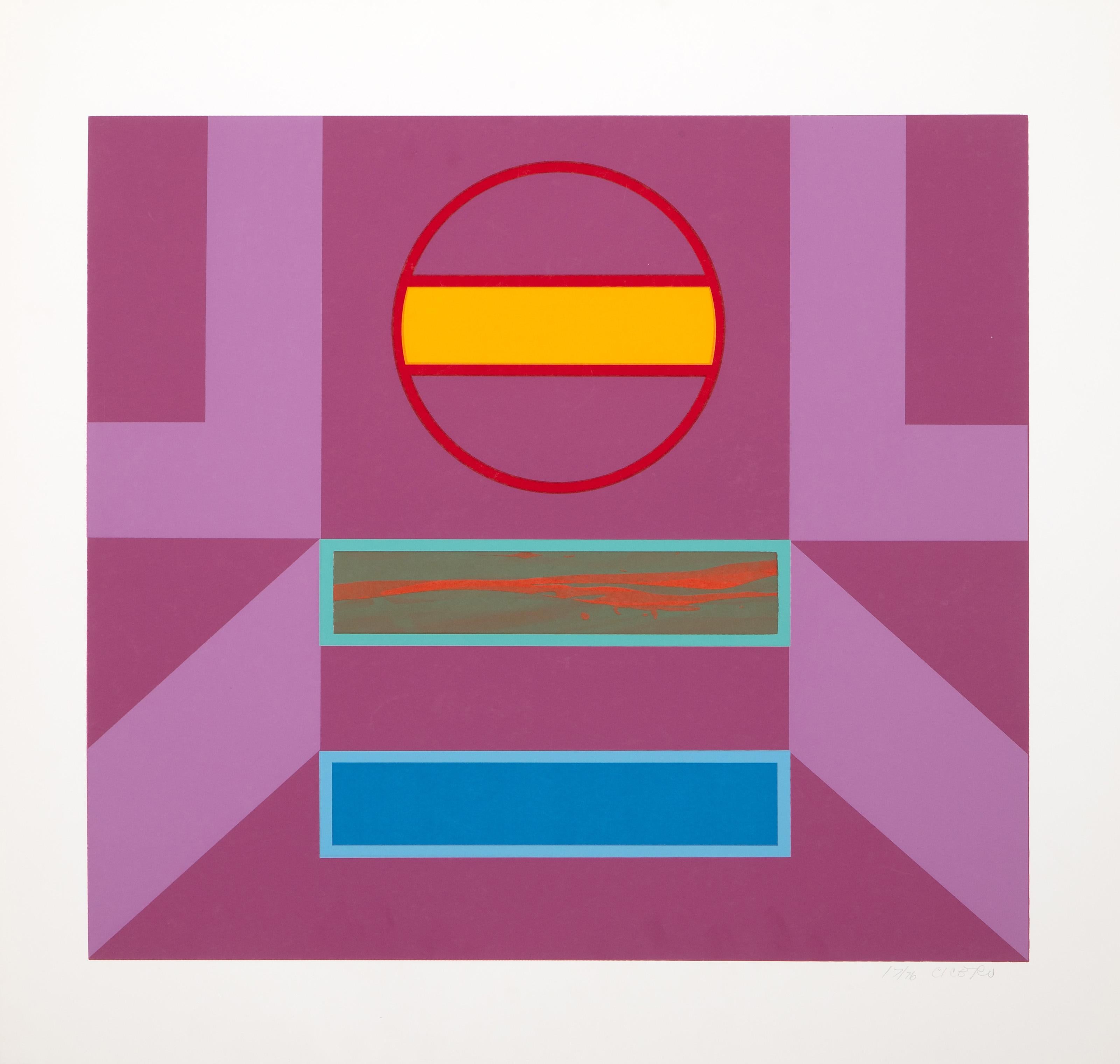 Untitled 12, serigrafia geometrica astratta di Carmen Louis Cicero 2