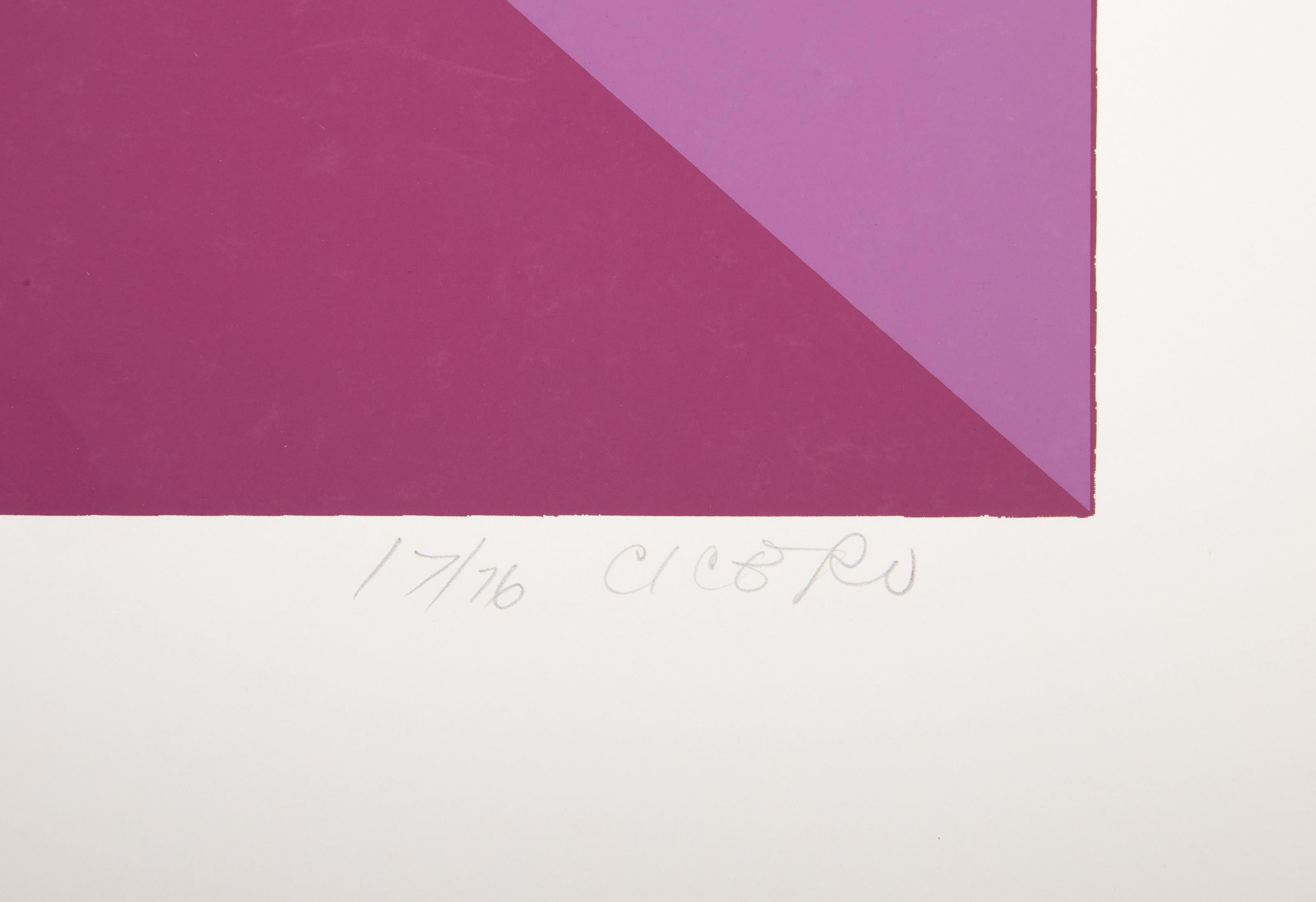 Untitled 12, serigrafia geometrica astratta di Carmen Louis Cicero 3