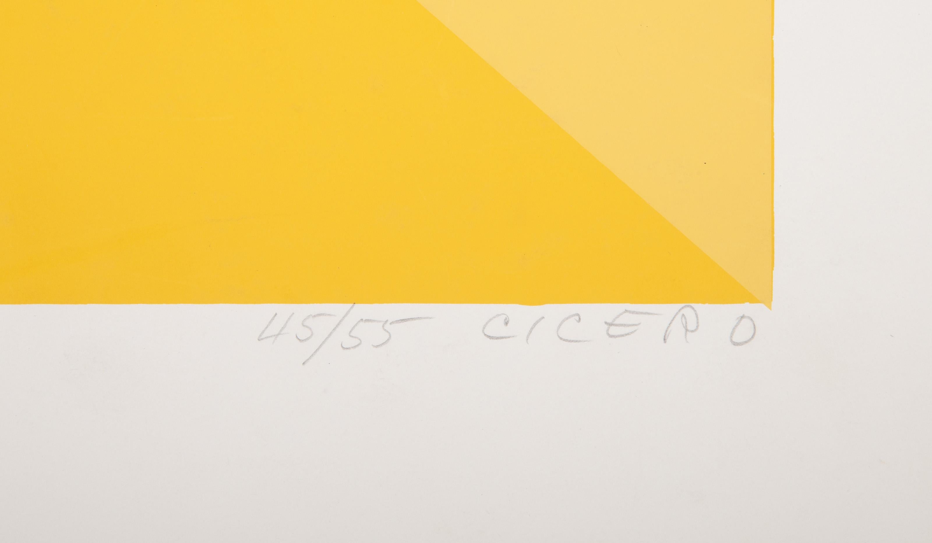 Untitled 7, serigrafia geometrica astratta di Carmen Louis Cicero in vendita 3