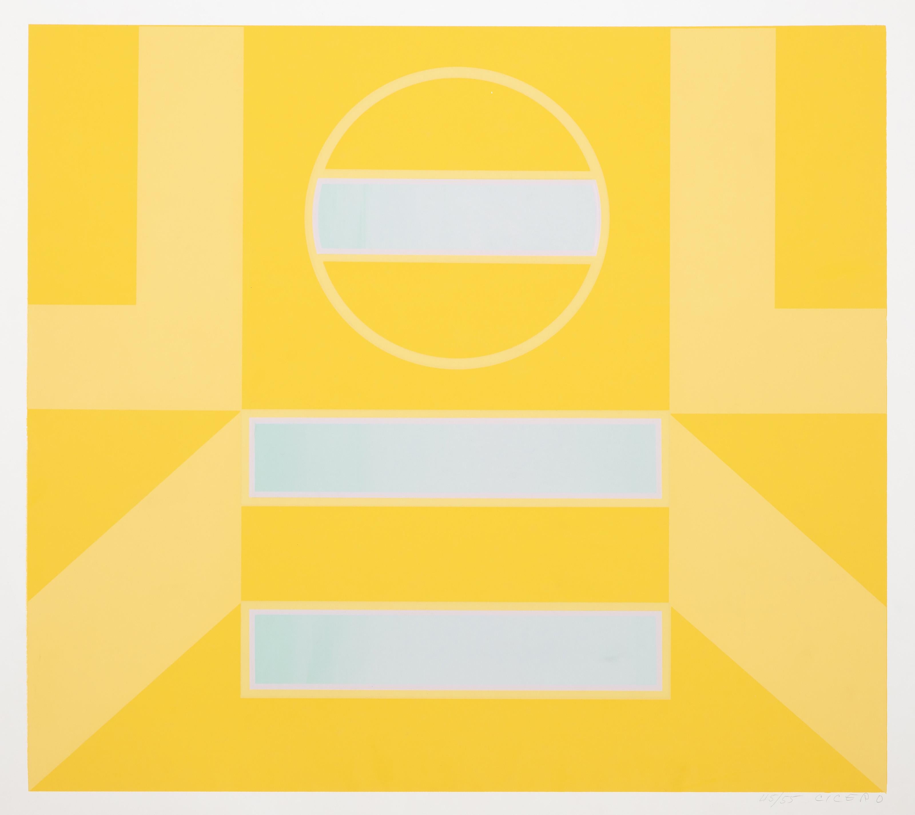  Carmen Louis Cicero, Americana (1926 - ) - -  Senza titolo 7, Anno: circa 1971, Medium: Serigrafia, firmato e numerato a matita, Edizione: 45/55, Dimensioni immagine: 18 x 20 pollici, Dimensioni: 23 x 24 pollici (58,42 x 60,96 cm)