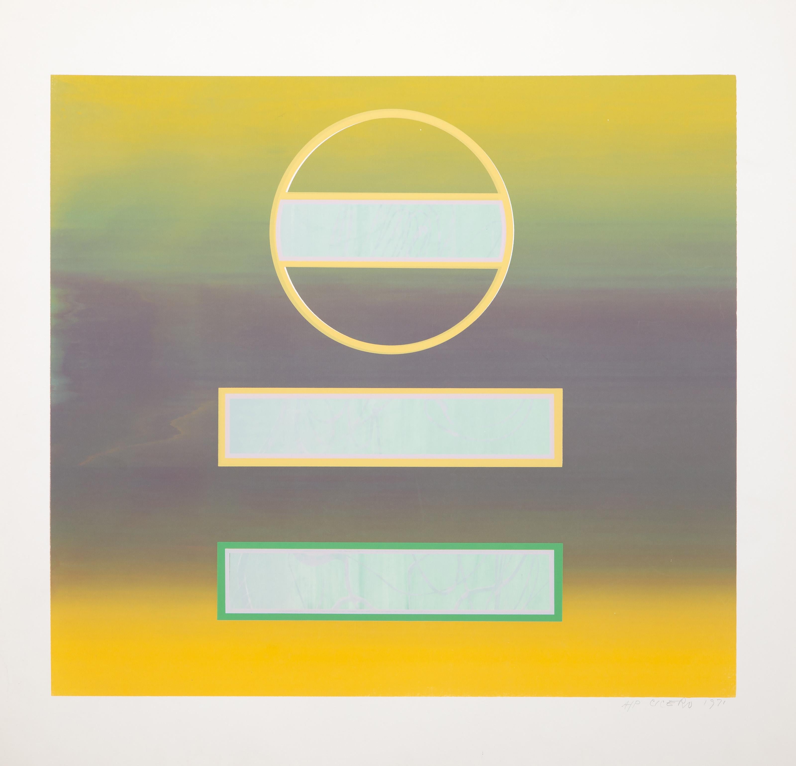 Untitled 8, serigrafia geometrica astratta di Carmen Louis Cicero in vendita 2