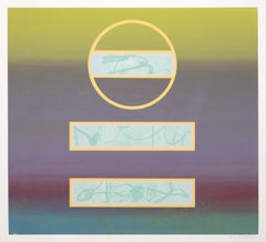 Untitled 9, serigrafia geometrica astratta di Carmen Louis Cicero
