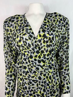Carmen March - Mini-robe léopard multicolore, taille 42