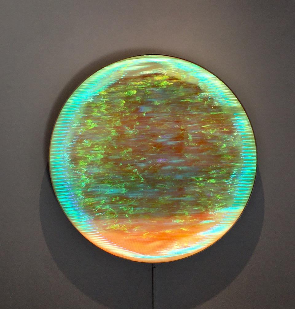 You are My Sun (Aurora Borealis) - Abstract Geometric Mixed Media Art by Carmen Menza