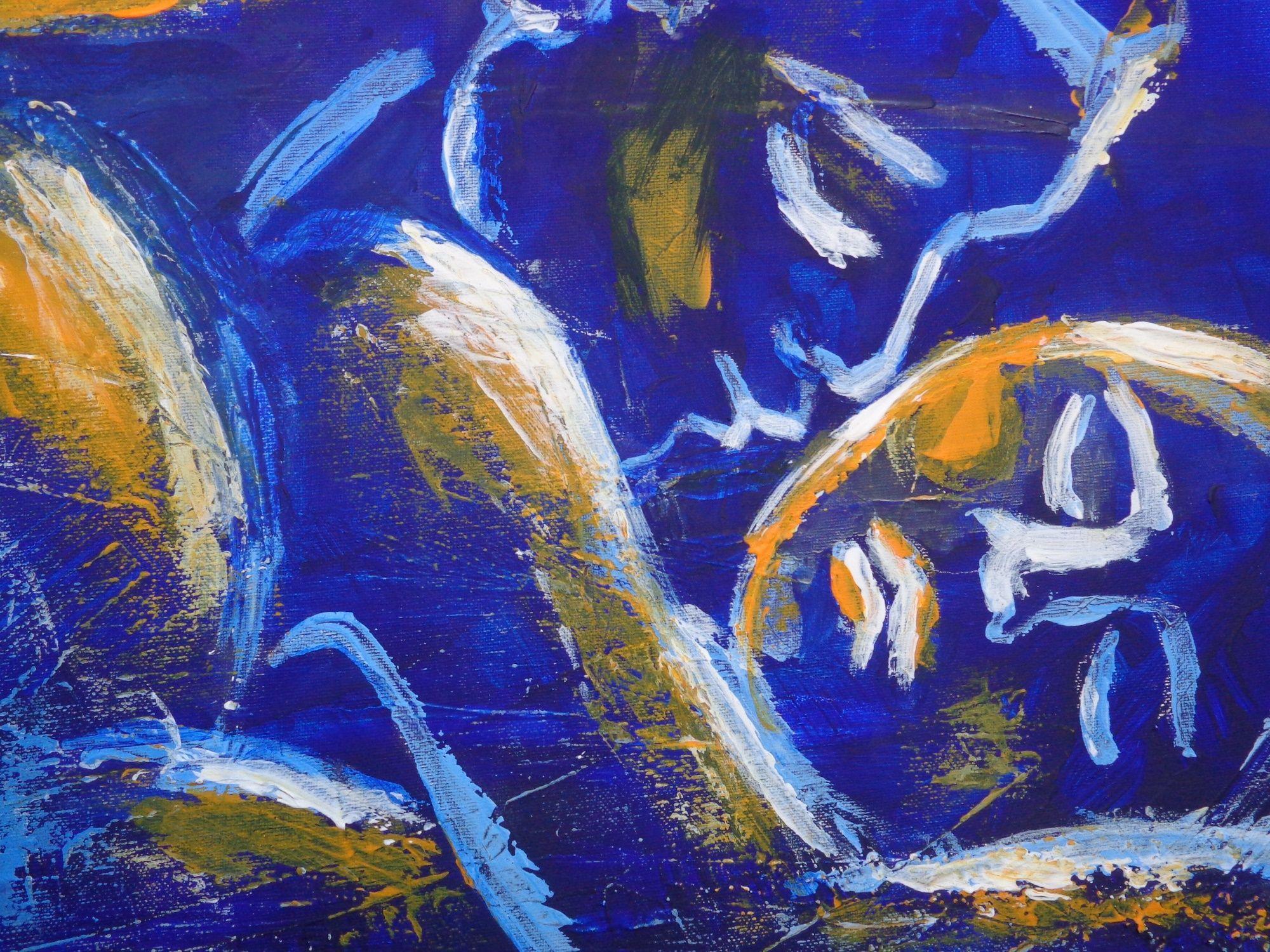 Lovers - Night Of Passion 6, Painting, Acrylic on Paper For Sale 2